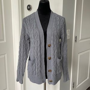 Cardigans gray small in excellent shape.
